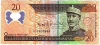 () Банкнота Доминикана 2009 год 20  ""   VF